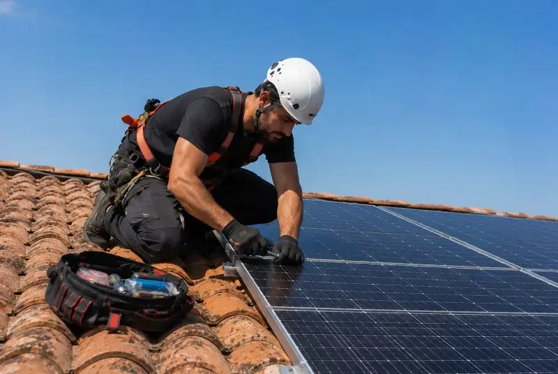 Maintenance et monitoring de panneaux solaires à Chasse-sur-Rhône